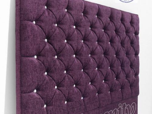 ROYAL CHESTERFIELD CHENILLE FLOOR STANDING HEADBOARD 50″ HIGH – ALL SIZES & COLOURS