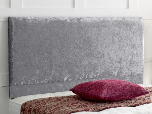 PLAIN CRUSHED VELVET VICTORIA 2 HEADBOARD – ALL SIZES & COLOURS