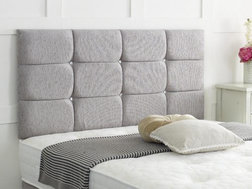 ROMA CHENILLE HEADBOARD ALL SIZES & COLOURS – 20″ HEIGHT