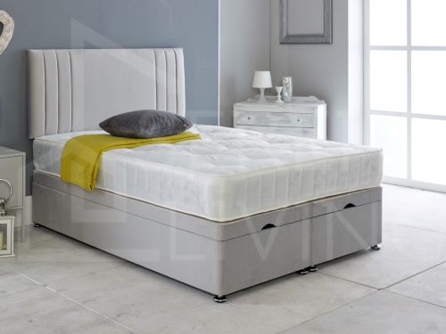 RIO III Plush Velvet Ottoman Divan Bed – All Sizes