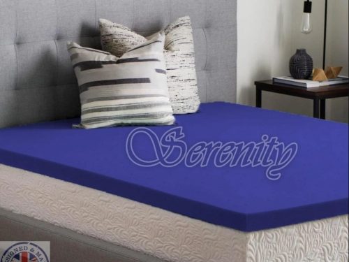 COOL BLUE MEMORY FOAM MATTRESS TOPPER